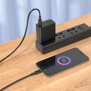 Borofone Kabelis BX111 Feliz - USB į Micro USB - 2,4A 1 metras juodos spalvos - Image 4