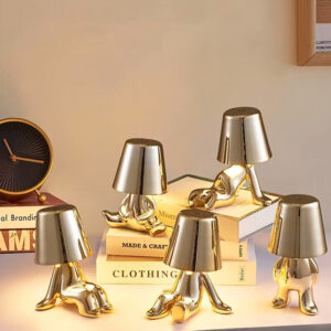 Naktinis šviestuvas Golden Man design B - Image 5