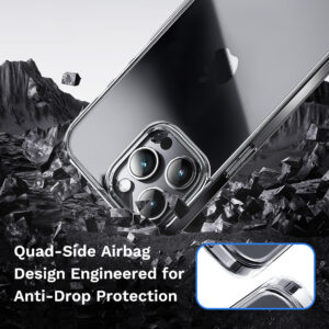 Rock Pure Series dėklas skirtas Apple iPhone 16 Pro Max skaidrus - Image 6