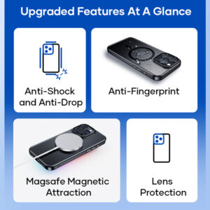 Rock Guard Touch Matte Series Magnetic dėklas skirtas Apple iPhone 15 Plus baltos spalvos - Image 8