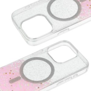 Tel Protect Moonlite Magsafe dėklas skirtas Apple iPhone 12 rožinis skaidrus - Image 4