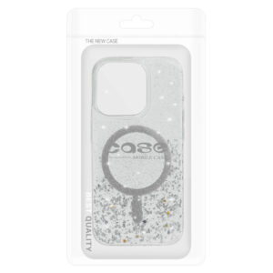 Tel Protect Moonlite Magsafe dėklas skirtas Apple iPhone 13 silver skaidrus - Image 6