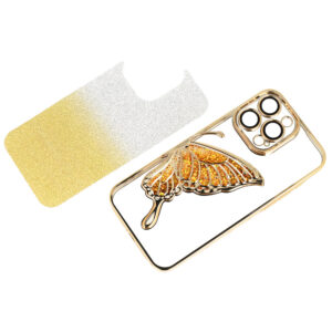 Tel Protect Butterfly Water dėklas skirtas Apple iPhone 14 Pro Max aukso spalvos - Image 3