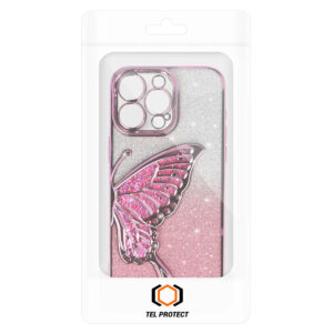 Tel Protect Butterfly Water dėklas skirtas Apple iPhone 16 Plus rožinės spalvos - Image 6