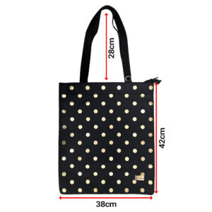Pirkinių krepšys Wonder wzór 2 gold polka-dot - Image 6