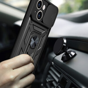 Slide Camera Armor dėklas skirtas Apple iPhone SE 4 juodos spalvos - Image 6