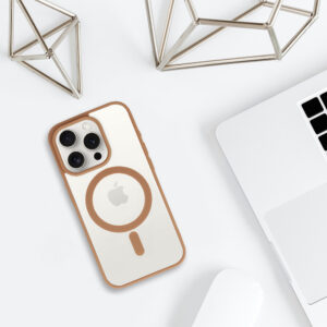 Acrylic Color Magsafe dėklas skirtas Apple iPhone 13 Pro desert titanium - Image 5