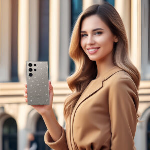 Crystal Glitter dėklas skirtas Samsung Galaxy S25 Ultra sidabro spalvos - Image 4