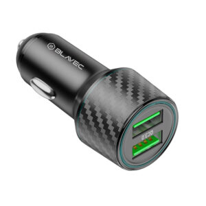 Blavec automobilinis įkroviklis BS21A Carbon - 2xUSB - QC 3.0 36W 3A (CCBS21AC-2UB3A) juodos spalvos - Image 6