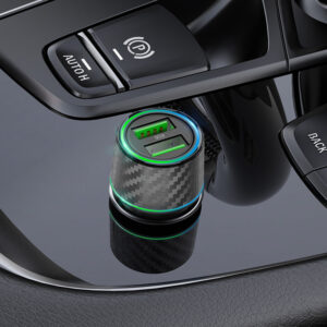 Blavec automobilinis įkroviklis BS21A Carbon - 2xUSB - QC 3.0 36W 3A (CCBS21AC-2UB3A) juodos spalvos - Image 8
