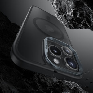 Benks Magnetic Mist dėklas Metal Frame skirtas Apple iPhone 16 Pro juodos spalvos - Image 4