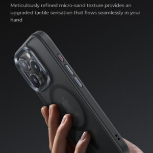 Benks Magnetic Mist dėklas Metal Frame skirtas Apple iPhone 16 Pro juodos spalvos - Image 6