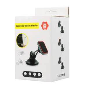 automobilinis laikiklis - TXR - MAGNETIC / 2 mounts: on the glass and air vent / with a red frame - Image 5