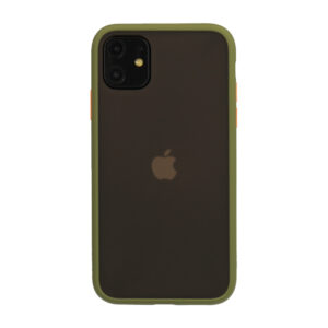 Vennus Color Button Bumper skirtas Samsung Galaxy A20S Olive - Image 2