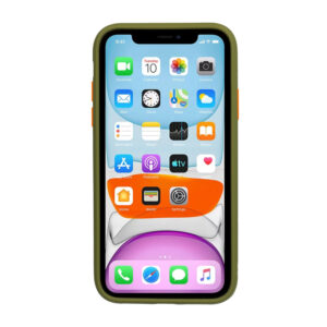 Vennus Color Button Bumper skirtas Samsung Galaxy A20S Olive - Image 3