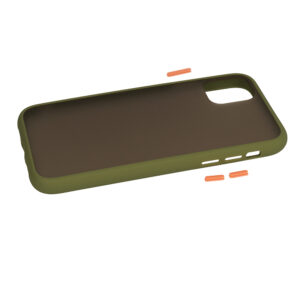 Vennus Color Button Bumper skirtas Samsung Galaxy A20S Olive - Image 6