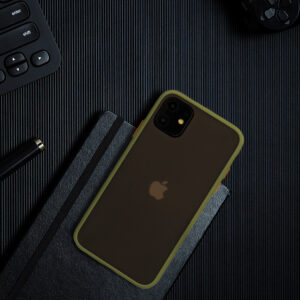 Vennus Color Button Bumper skirtas Samsung Galaxy A20S Olive - Image 8