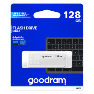 GOODRAM UME2 USB atmintukas - 128GB USB 2.0 baltos spalvos - Image 5