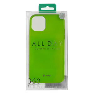 Jelly dėklas skirtas Apple iPhone 12 Mini laimo spalvos - Image 6