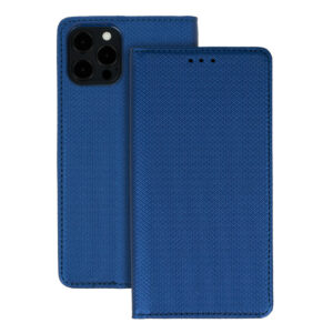 Smart Book MAGNET dėklas skirtas Apple iPhone 12 Pro MAX mėlynos spalvos