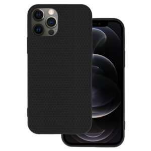 Tel Protect Liquid Air dėklas skirtas Apple iPhone 12 Pro Max juodos spalvos