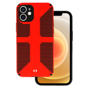 Tel Protect Grip dėklas skirtas Apple iPhone 12 Red