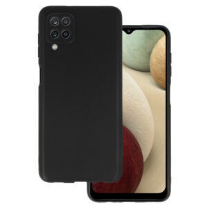 Galinis dangtelis MATT skirtas Samsung Galaxy A12 juodos spalvos
