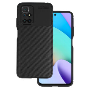 Vennus Carbon Elite dėklas skirtas Xiaomi Redmi 10 juodos spalvos