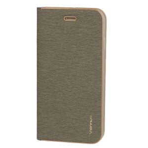Vennus Book dėklas su rėmeliu skirtas Xiaomi Redmi 9T pilkos spalvos