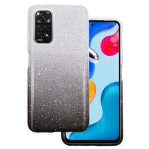 Back dėklas BLING skirtas Xiaomi Redmi Note 11 5G/Note 11S 5G/Poco M4 Pro 5G juodos spalvos