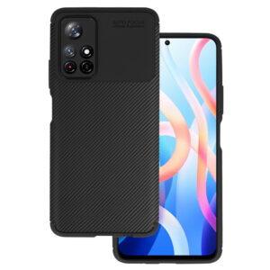 Vennus Carbon Elite dėklas skirtas Xiaomi Redmi Note 11 5G/Note 11S 5G/Poco M4 Pro 5G juodos spalvos