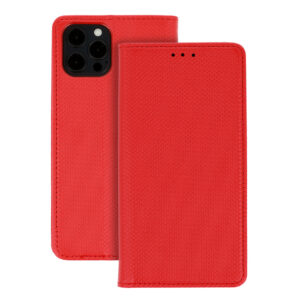Smart Book MAGNET dėklas skirtas Xiaomi Redmi Note 11 Pro/Note 11 Pro 5G raudonos spalvos