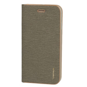 Vennus Book dėklas su rėmeliu skirtas Xiaomi Poco X4 Pro 5G pilkos spalvos