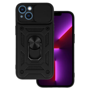 Slide Camera Armor dėklas skirtas Apple iPhone 13 juodos spalvos