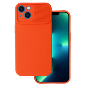 Camshield Soft dėklas skirtas Apple iPhone 13 oranžinės spalvos