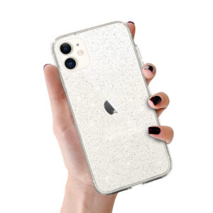 Crystal Glitter dėklas skirtas Apple iPhone 11 sidabro spalvos