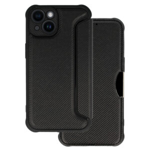 Razor Carbon Book dėklas skirtas Apple iPhone 14 Plus juodos spalvos