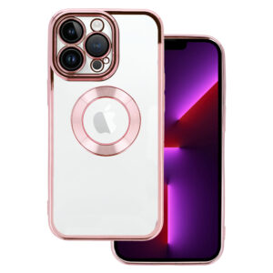Beauty skaidrus dėklas skirtas Apple iPhone 12 Pro rožinės spalvos