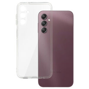 Galinis dangtelis 2 mm idealiai tinkantis Samsung Galaxy A14 4G/5G skaidrus