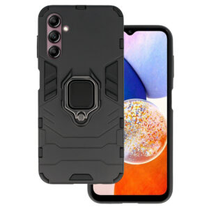 Ring Armor dėklas skirtas Samsung Galaxy A14 4G/5G juodos spalvos