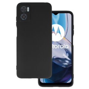 Galinis dangtelis MATT skirtas Motorola E22/E22I juodos spalvos