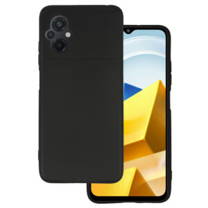 Galinis dangtelis MATT skirtas Xiaomi Poco M5 juodos spalvos