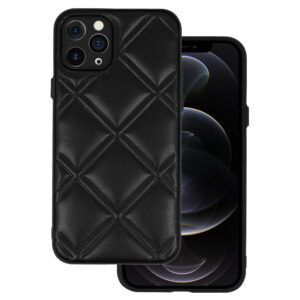 Leather 3D dėklas skirtas Apple iPhone 11 Pro design 3 juodos spalvos
