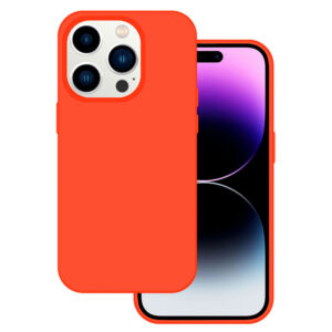 Tel Protect silikoninis Premium dėklas telefonui Apple iPhone 12 oranžinės spalvos