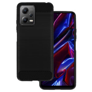 Galinis dangtelis CARBON skirtas Xiaomi Redmi Note 12 5G/Poco X5 juodos spalvos