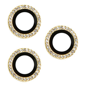 Apsauginis stiklas HARD DIAMOND skirtas kamerai (lešiui) Apple iPhone 14 Pro/14 Pro Max gold (3 vnt)