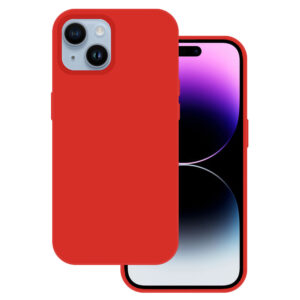 Tel Protect silikoninis Premium dėklas telefonui Apple iPhone 15 Plus raudonos spalvos