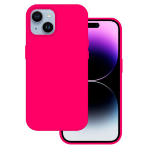 Tel Protect silikoninis Premium dėklas telefonui Apple iPhone 15 Plus rožinės spalvos