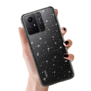 Crystal Glitter dėklas skirtas Xiaomi Redmi Note 12S sidabro spalvos - Image 1