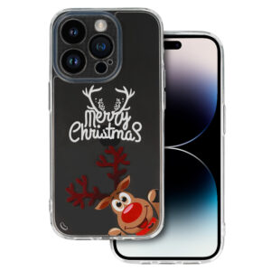 Tel Protect Christmas dėklas skirtas Samsung A25 5G/A24 4G Design 1 Clear